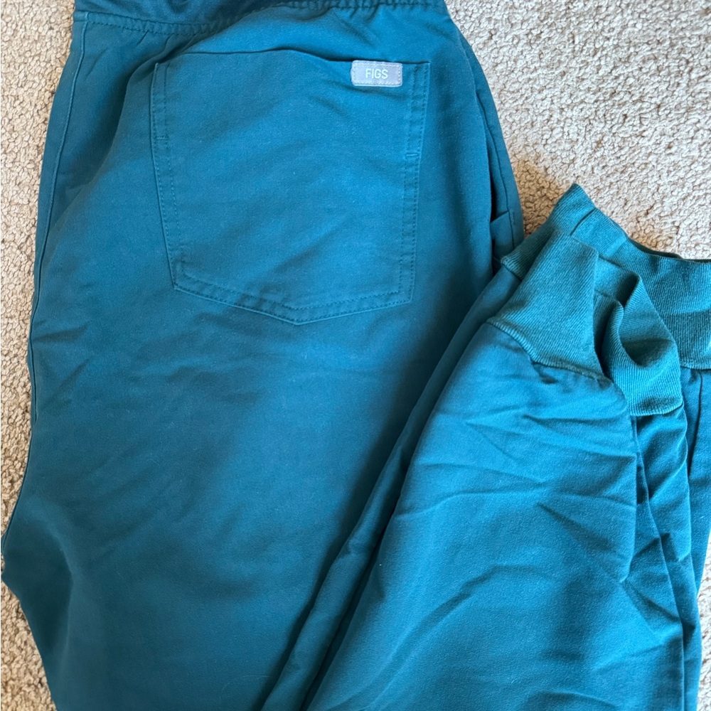 Figs Teal Scrub Pants